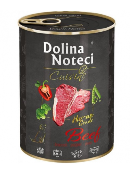 Консервы для собак DOLINA NOTECI Cuisine beef 400г говядина 
