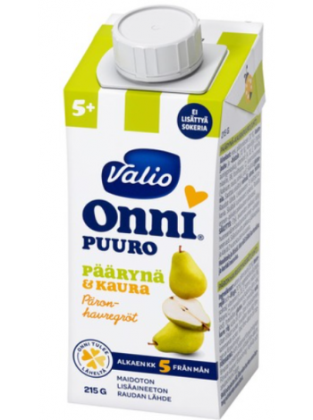 Каша Valio Onni Päärynä-Kaurapuuro Uht 215г груша овсянка