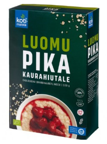 Овсяные хлопья органические Kotimaista pikakaurahiutale luomu 500г
