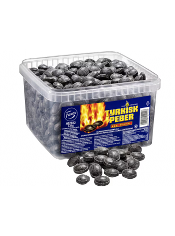 Острые леденцы с перцем и солодкой Fazer Turkish Peber Original 2,2кг