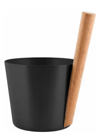 Шайка для сауны Rento Saunakiulu 5л алюминий черный