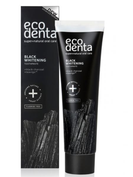 Зубная паста отбеливающая Ecodenta Black Whitening 100мл с черным углем