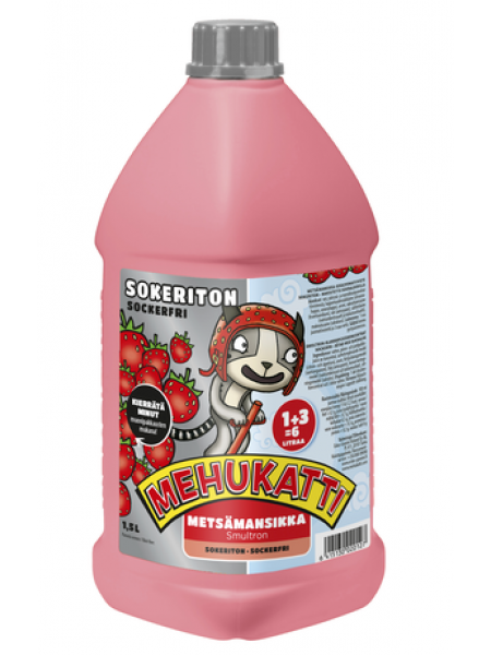 Концентрат сока Mehukatti Sokeriton Metsämansikka 1,5л клубника