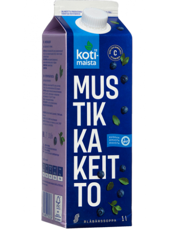 Кисель Kotimaista Mustikka Keitto 1л черника