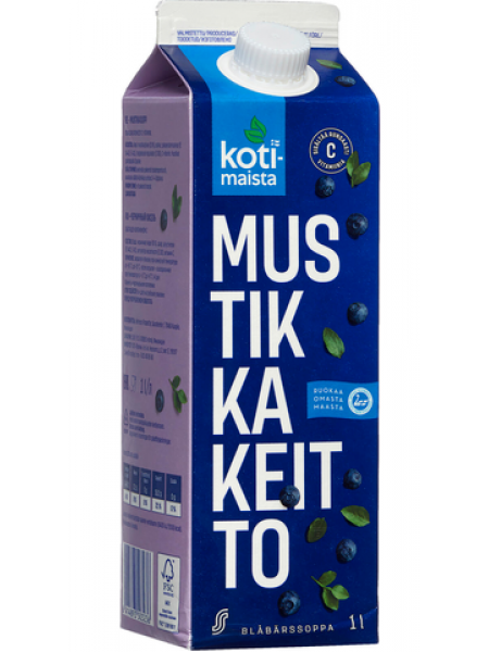 Кисель Kotimaista Mustikka Keitto 1л черника