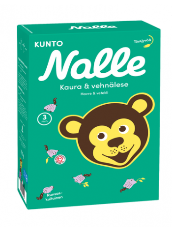 Каша быстрого приготовления Nalle Kaura Vehnälese 750г овсяные хлопья и пшеничные отруби