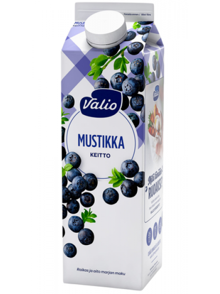 Кисель Valio Mustikka Keitto 1л черника