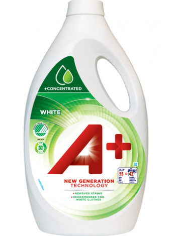 Жидкий порошок Ariel White A+ 2200мл для белого белья