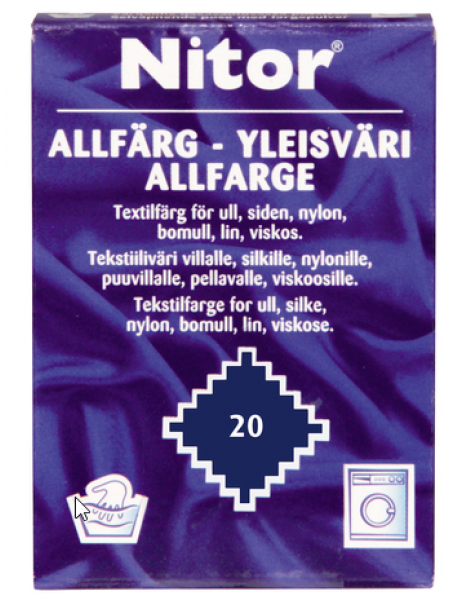 Краситель Nitor yleisväri 15г 20стирок темно-синий