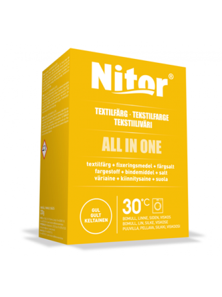 Текстильный краситель Nitor All in One 230г цвет желтый