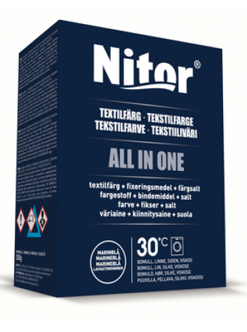 Текстильная краска Nitor All in One 350г темно синий