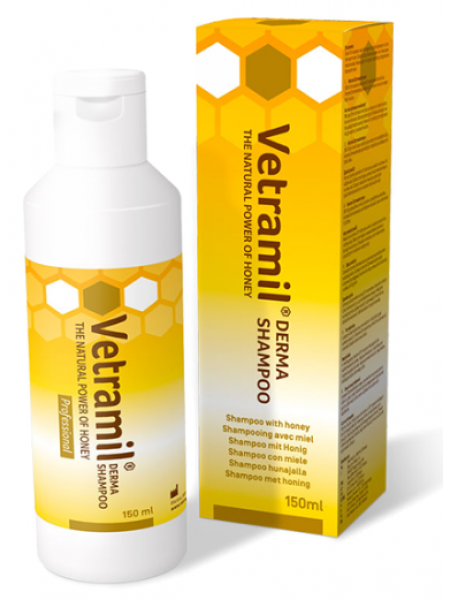  Шампунь с медом Vetramil Derma для собак с чувствительной кожей 150мл