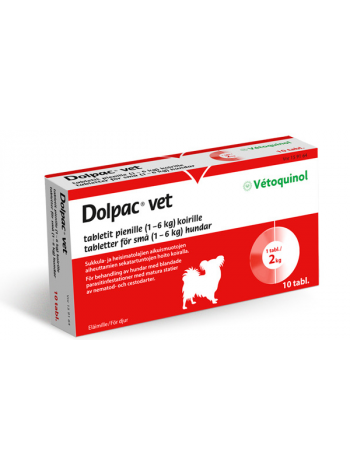 Антигельминтик DOLPAC VET для маленьких (1-6 кг) собак 10шт