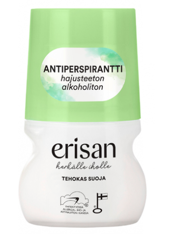 Шариковый антиперспирант Erisan Antiperspirantti Roll-On 50мл без отдушек