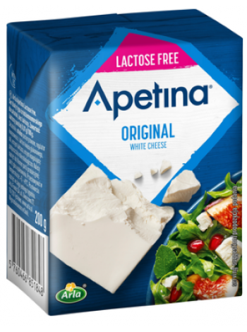 Сыр фета в рассоле Apetina Original Laktoositon 200г без лактозы