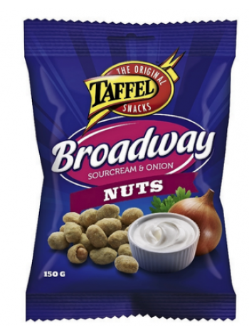 Французский арахис с луком Taffel Broadway Nuts 150г