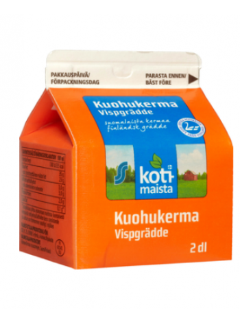 Сливки для еды Kotimaista kuohukerma 2 дл