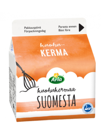 Сливки взбитые Arla kuohukerma suomesta 2 дл
