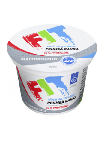 Мягкий творожок Maitokolmio Fit Vähälaktoosinen Pehmeä Rahka 200г с низким содержанием лактозы