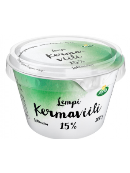 Сметана без лактозы Arla Lempi kermaviili 200г 15%