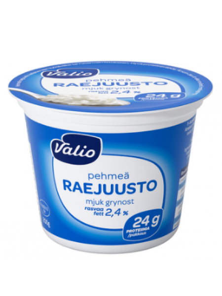 Мягкий творог Valio pehmeä raejuusto 200г 2,4%