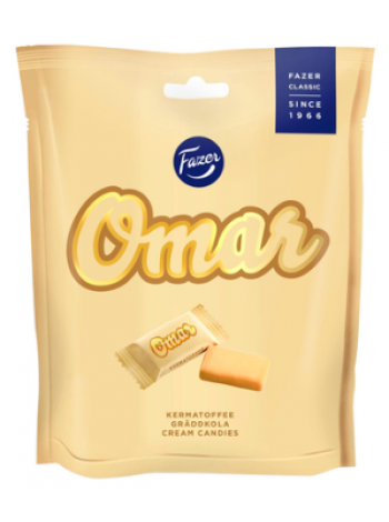 Ириски молочные Fazer Omar 220г в пакете