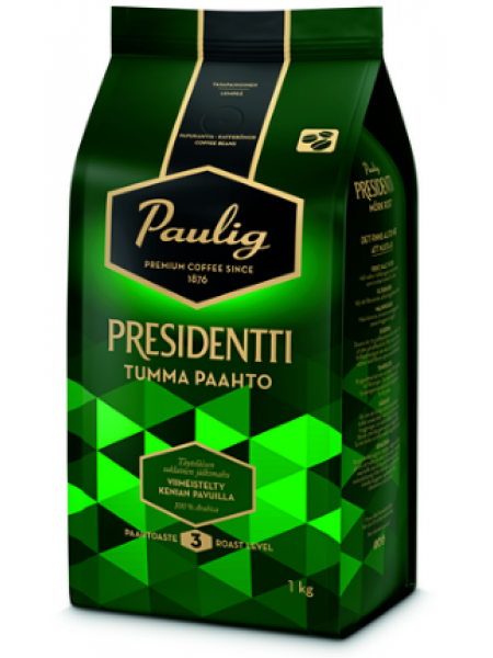 Кофе в зернах Presidentti Tumma Paahto 1 кг