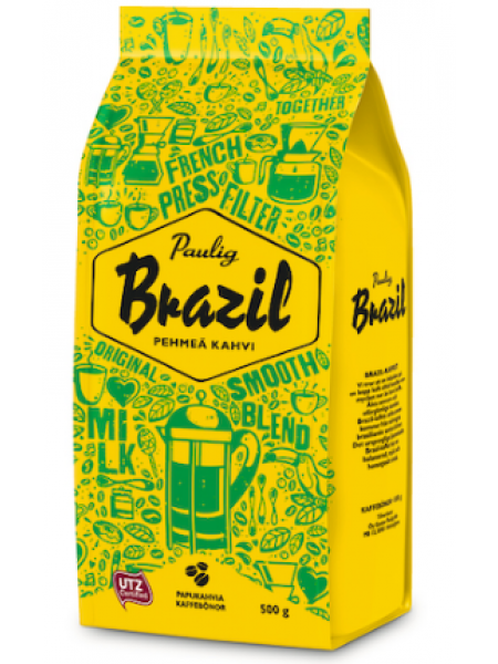 Кофе в зернах Paulig Brazil Original UTZ 500 г 