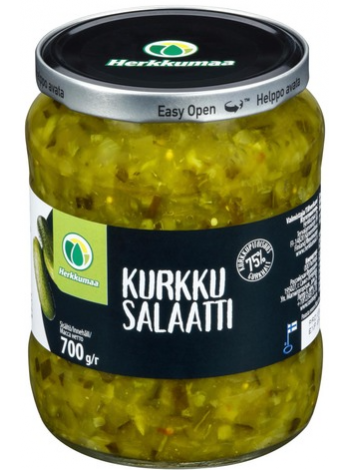 Деликатесный салат из огурцов Herkkumaa Kurkkusalaatti 700 г 