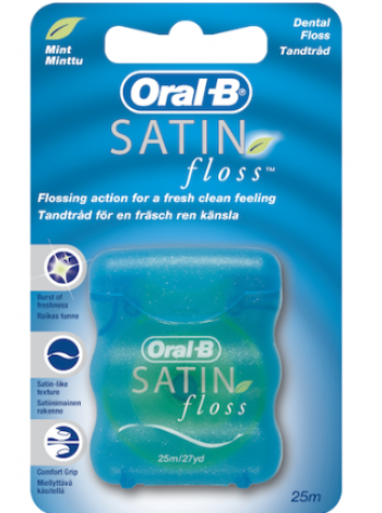 Зубная нить ORAL-B Satin Floss 25 м