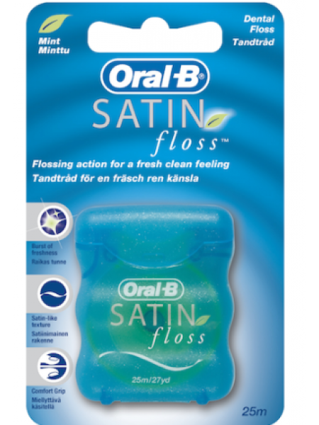 Зубная нить ORAL-B Satin Floss 25 м