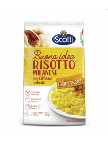 Сухая смесь для приготовления Ризотто миланское Riso Scotti Milanese 210 г 