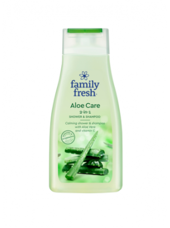 Гель для душа Family Fresh Aloe Care 2-in-1 shower & shampoo 500 мл с фруктовым ароматом