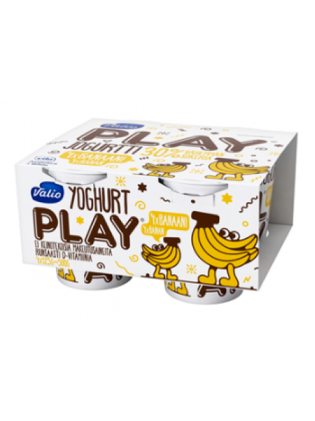 Йогурт Valio Play Jogurtti Banaani Laktoositon 4x125г банан без лактозы
