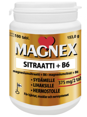 Витамины Magnex sitraatti + B6 100 таб