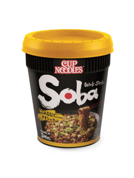 Классическая лапша с соусом якисо Nissin SOBA Cup Classic 90г