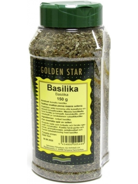 Сушеный базилик Golden Star 150г в банке