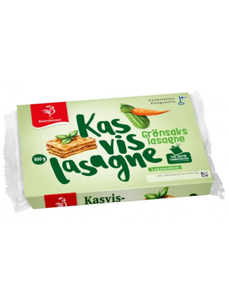 Овощная Лазанья Saarioinen Kasvislasagne 300г
