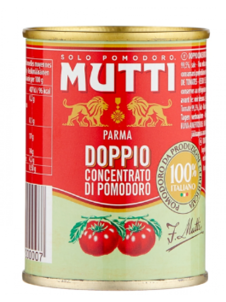 Томатное пюре двойной концентрации Mutti tuplakonsentroitu tomaattipyree 140г